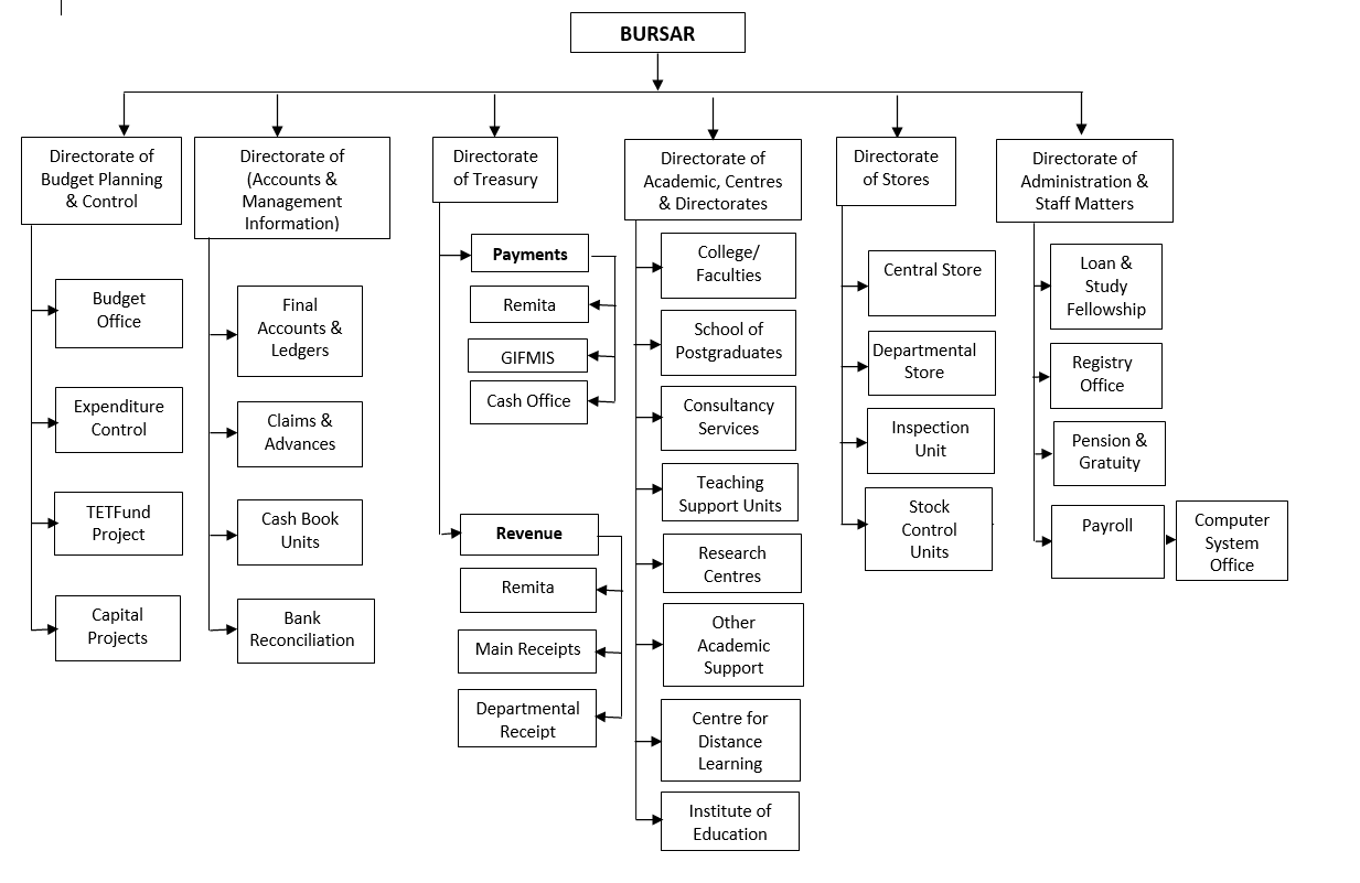 Bursary UNIMAID Organogram